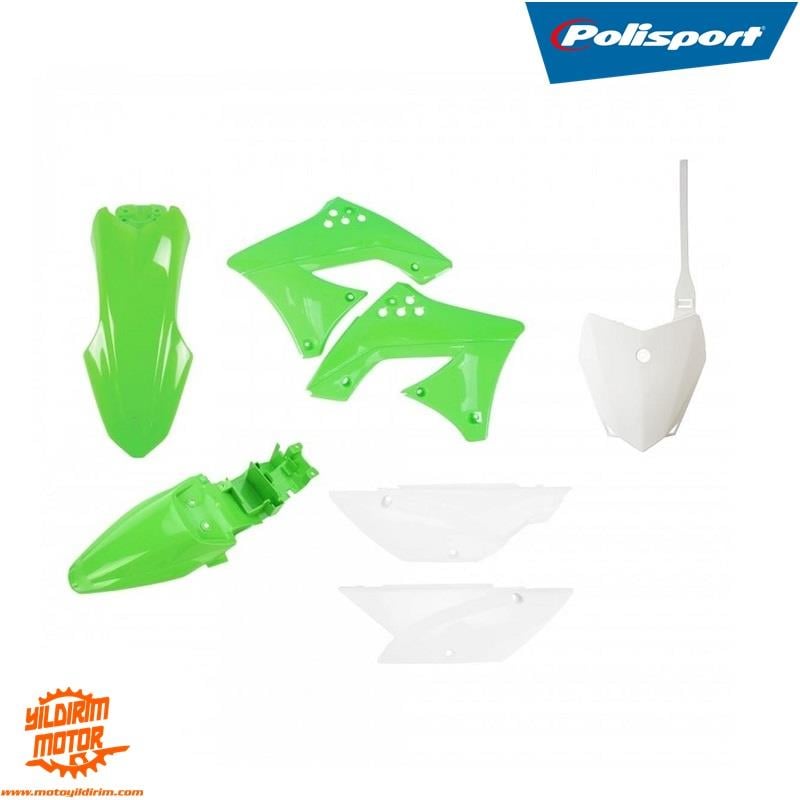 POLİSPORT KAWASAKİ KLX110 PLASTİK GRENAJ SET 10-23