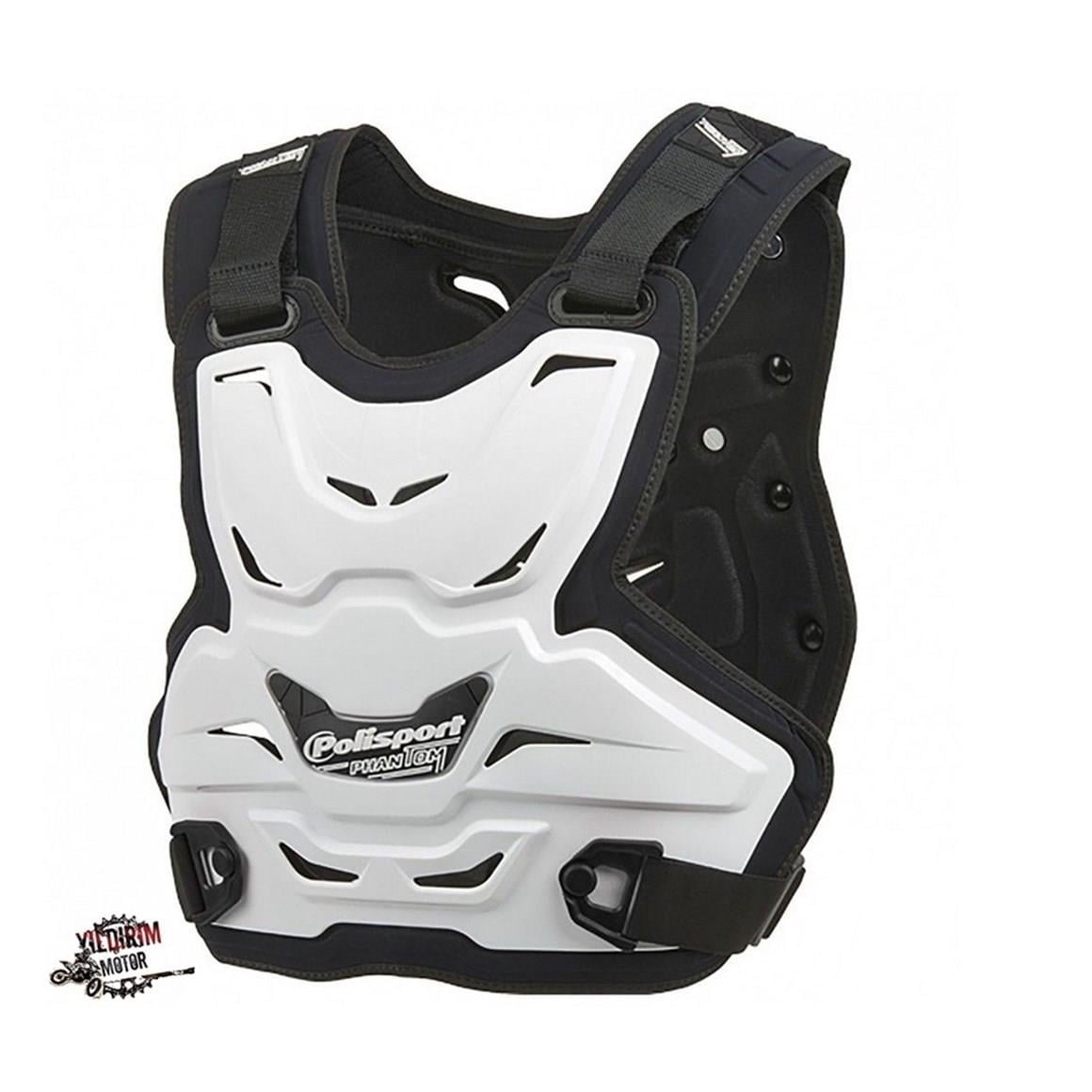 Polisport Phantom Lite Enduro Motocross Vücut Koruma BEYAZ