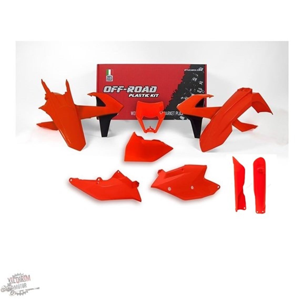Rtech KTM EXC EXC-F Modeller Grenaj Plastik Set Neon Turuncu 17-18