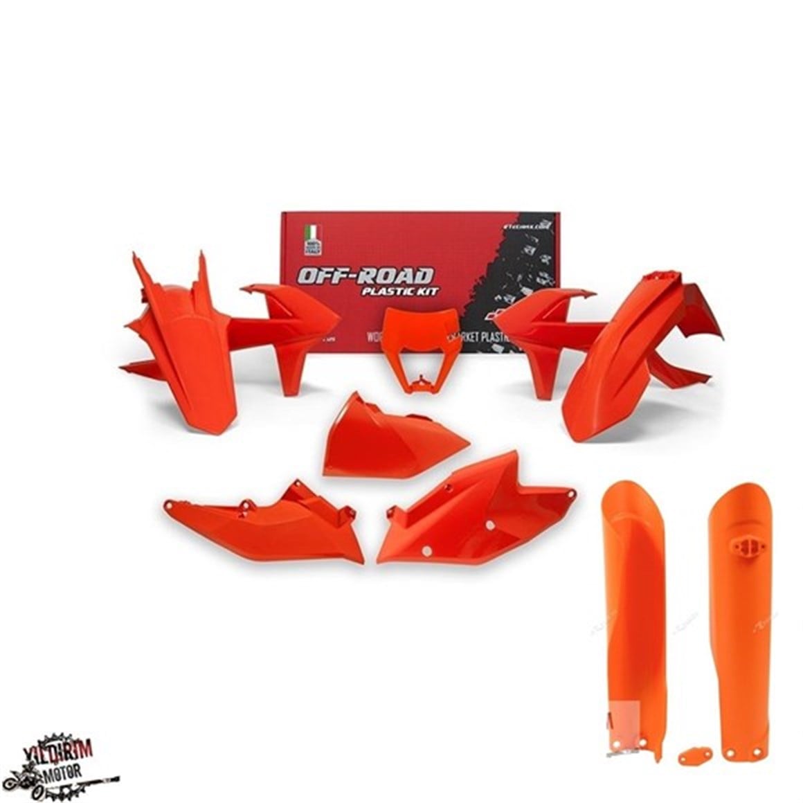 Rtech KTM EXC EXC-F Modeller Grenaj Plastik Set 17-19