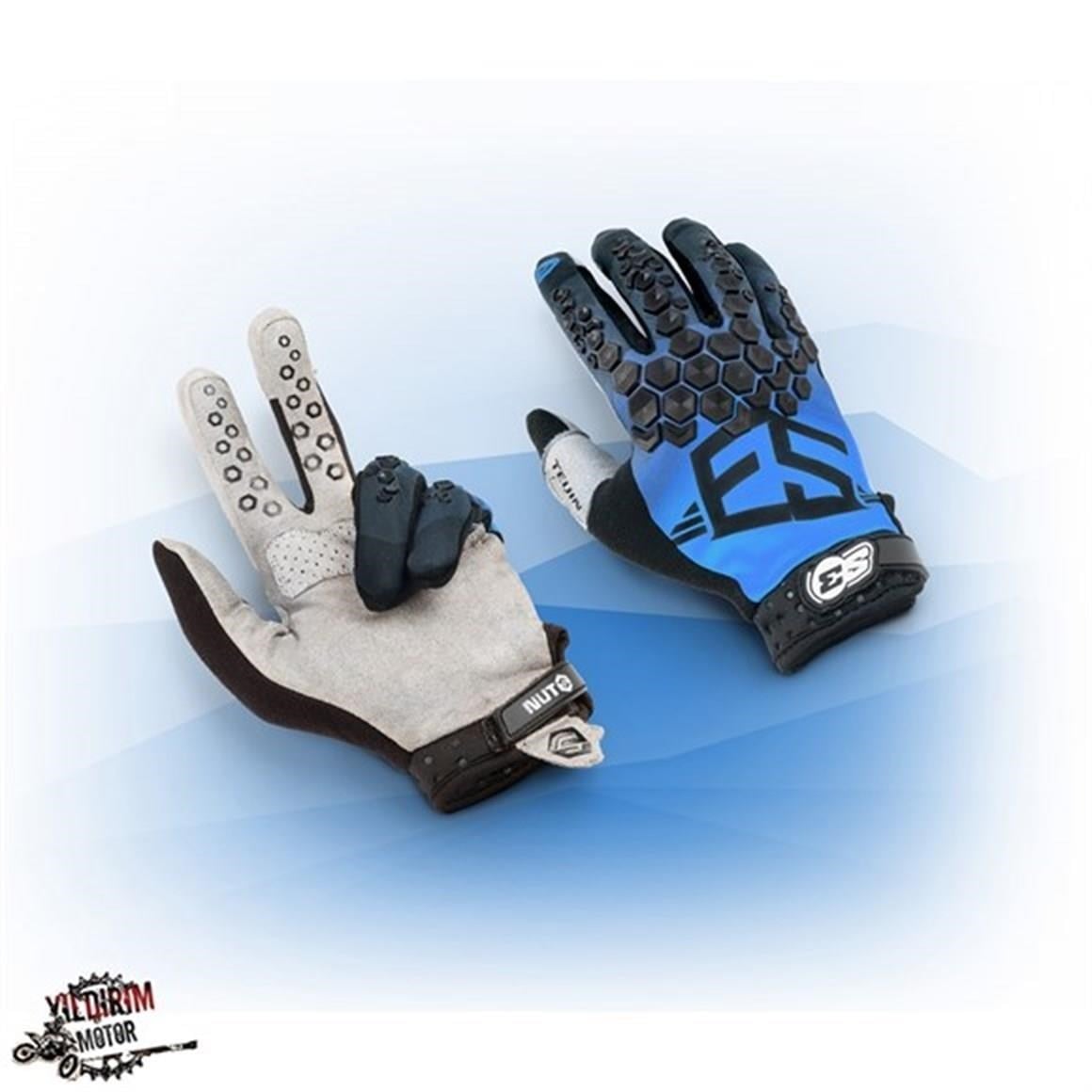 S3 NUTS GLOVES PREMIUM ELDİVEN MAVİ