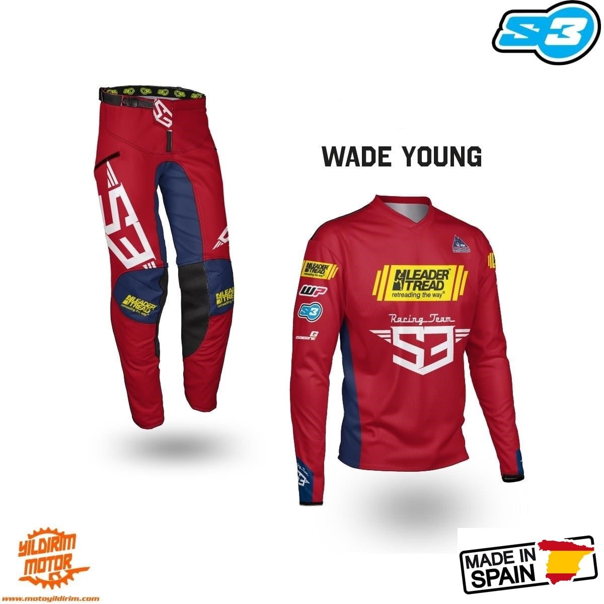S3 WADE YOUNG KIRMIZI PANTALON JERSEY TAKIM