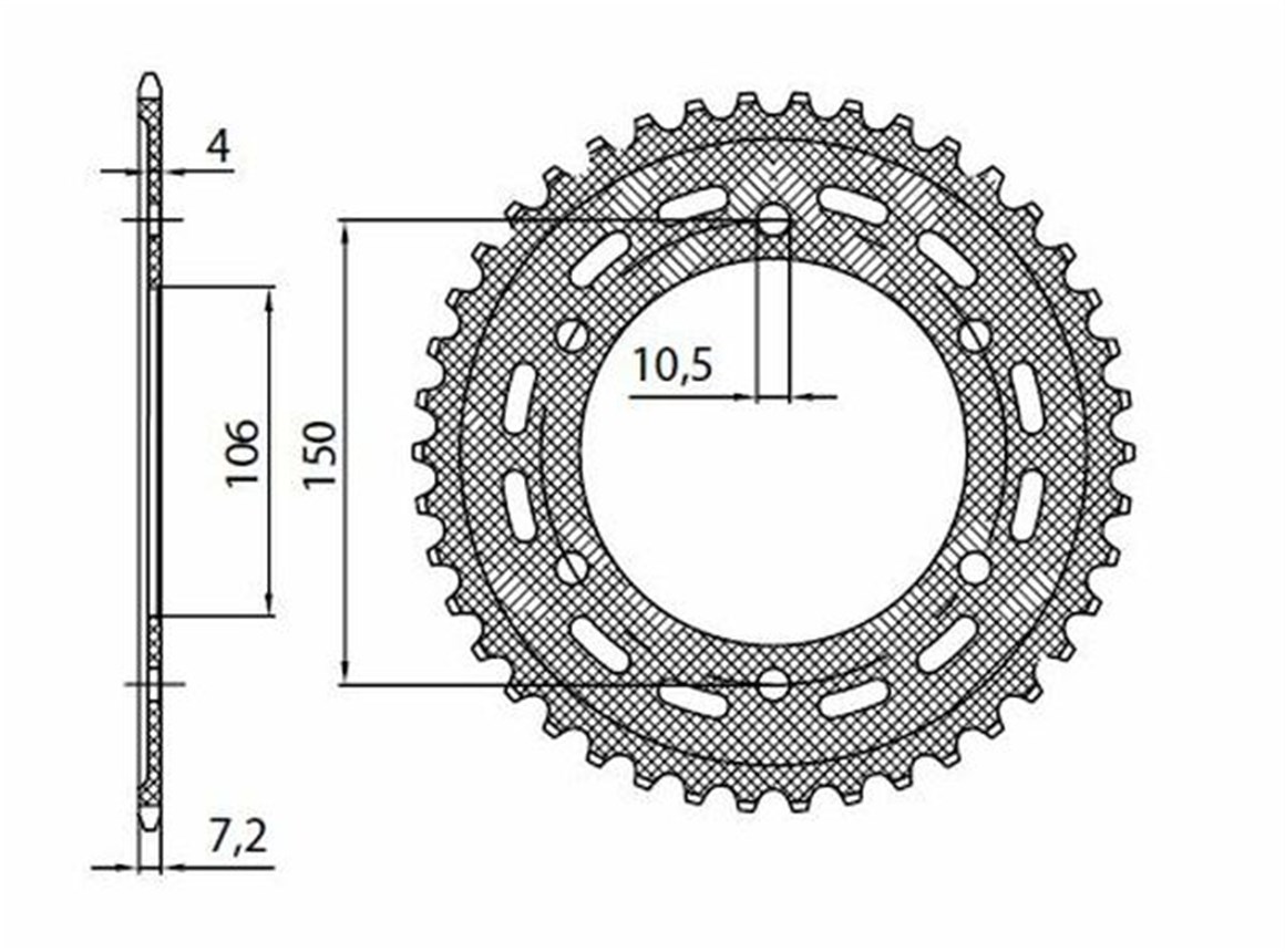 SUNSTAR KTM ADVANTURE ARKA DİŞLİ 525 43T