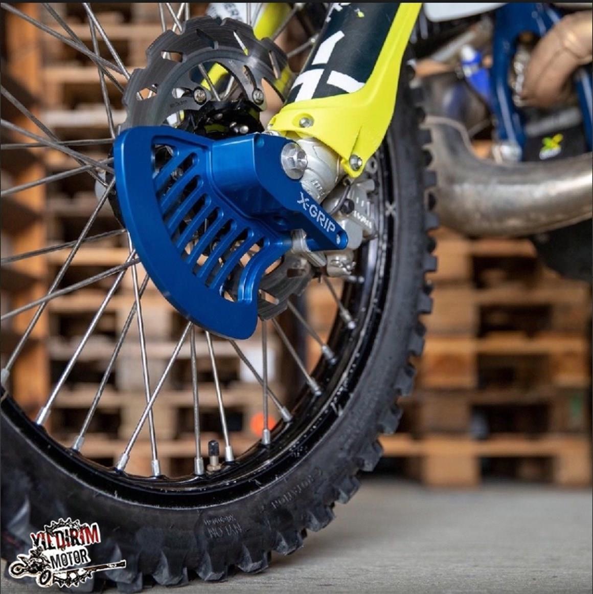 X-GRİP KTM HUSQ GAS GAS ÖN  Disk Koruma MAVİ 16-26