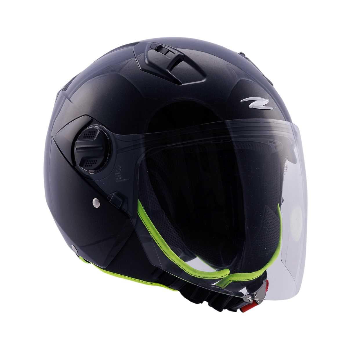 Zeus ZS-213 PEARL SİYAH AÇIK KASK