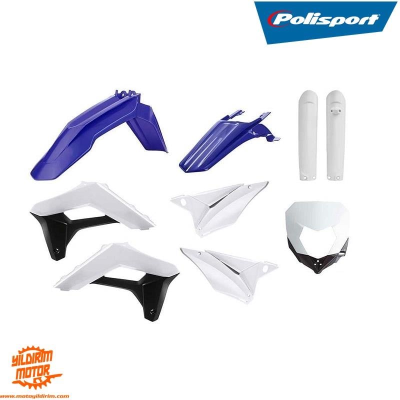 17-23 POLİSPORT SHERCO SE-R SEF-R GRENAJ SETİ MAVİ BEYAZ SİYAH