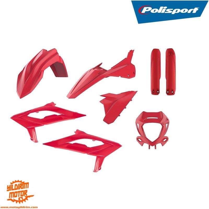23-24 POLİSPORT BETA RR 2T/4T PLASTİK GRENAJ SETİ KIRMIZI