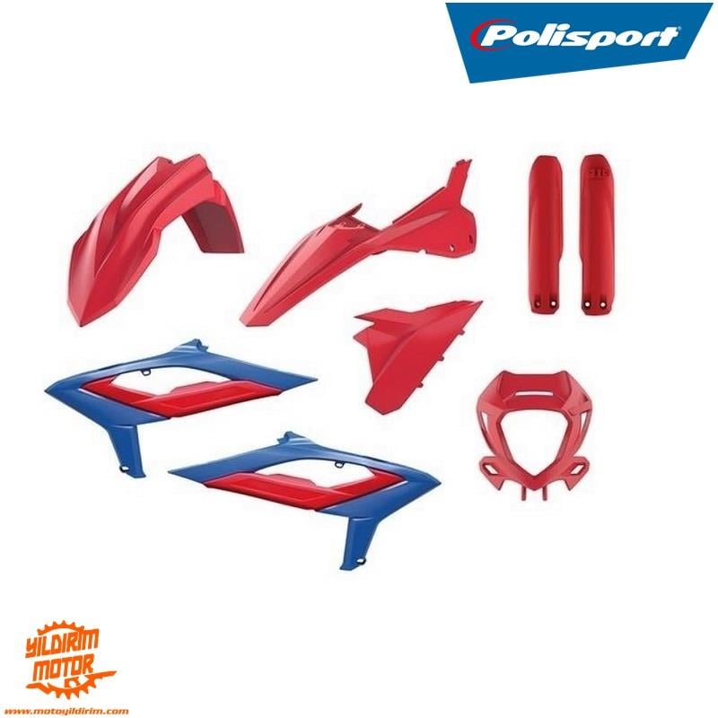23-24 POLİSPORT BETA RR PLASTİK GRENAJ SETİ KIRMIZI MAVİ