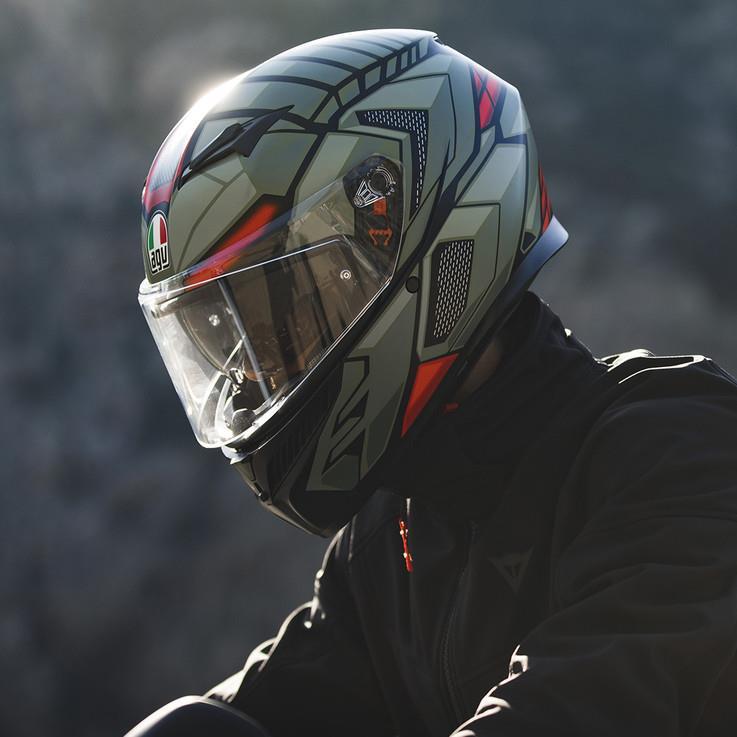 army green bike helmet LS2 Helmets Subverter EVO Cargo Full Face MX Motorcycle Helmet, Matte Green