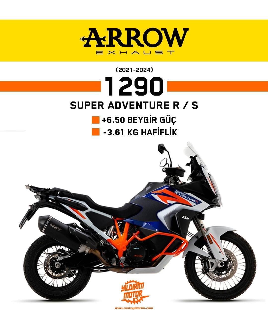 ARROW KTM 1290 SUPER ADV TİTANYUM EGZOZ 21-24