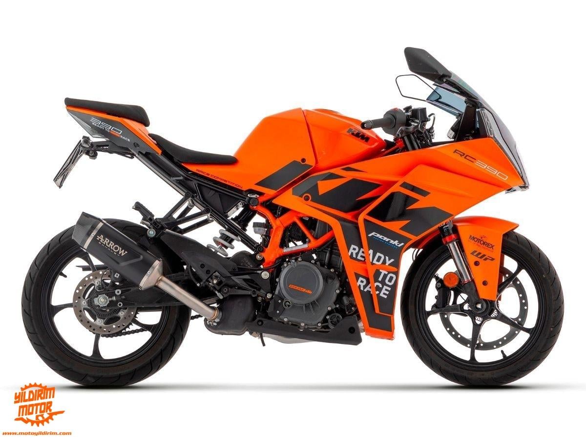 ARROW KTM RC390 ALİMİNYUM SİYAH EGZOZ 22-23