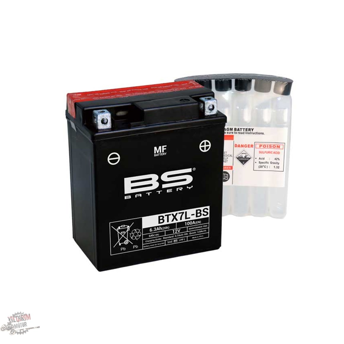 BS BATTERY BTX7L-BS Akü