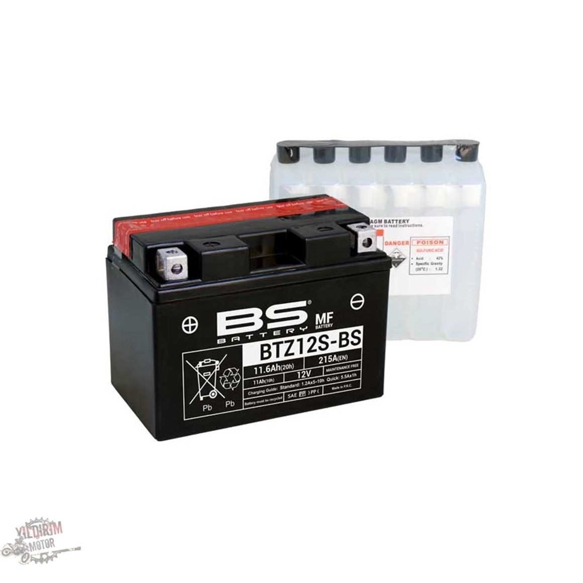 BS BATTERY BTZ12S-BS Akü