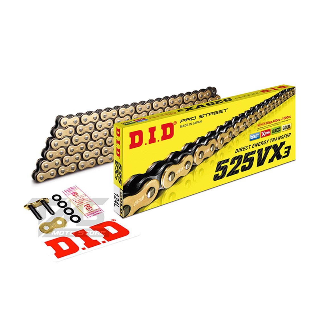 DİD VX3 525 124 BAKLA GOLD ZİNCİR