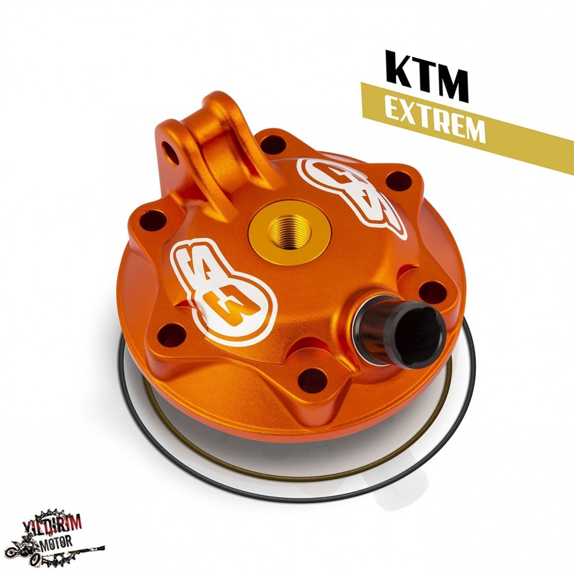 EXTREM KTM EXC300 SİLİNDİR KAPAĞI TURUNCU 2016--