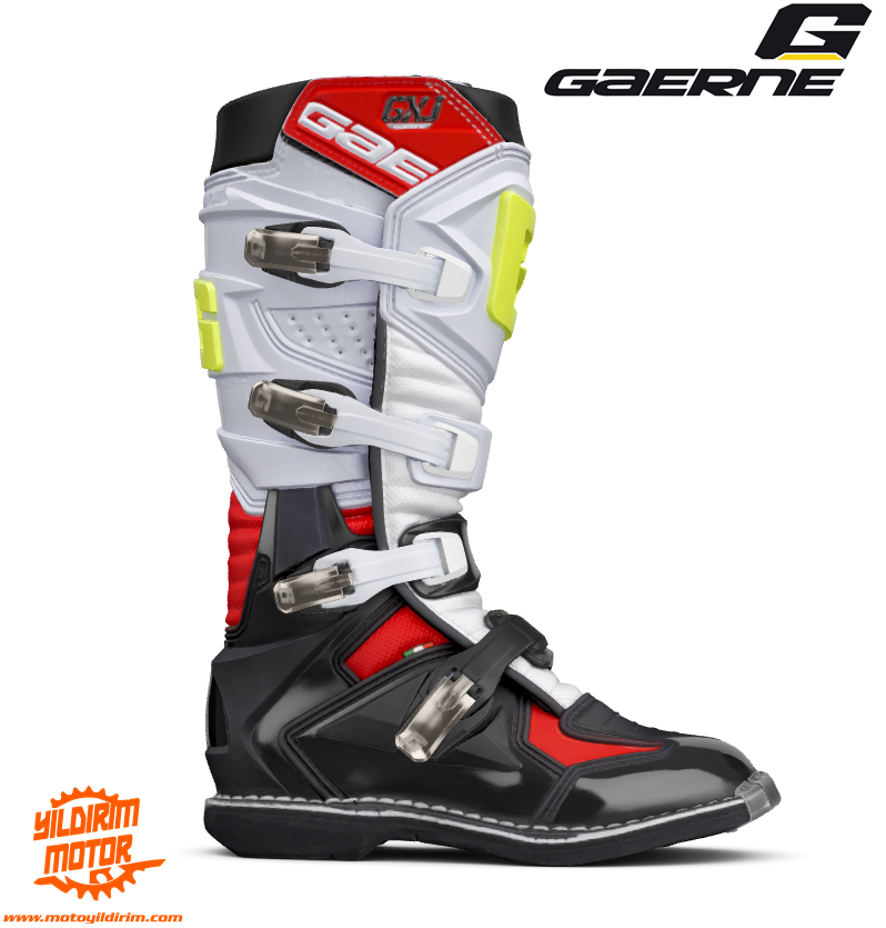 GAERNE GX-J SİYAH BEYAZ KIRMIZ IÇOCUK BOT 