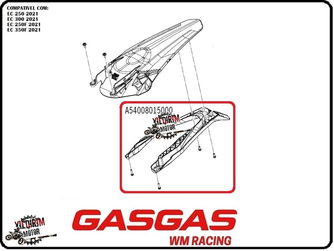 GAS GAS EC  250/300 ARKA KUYRUK ŞASİ