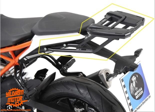 HEPCO BECKER KTM DUKE 390 ARKA ÇANTA DEMİRİ 2017