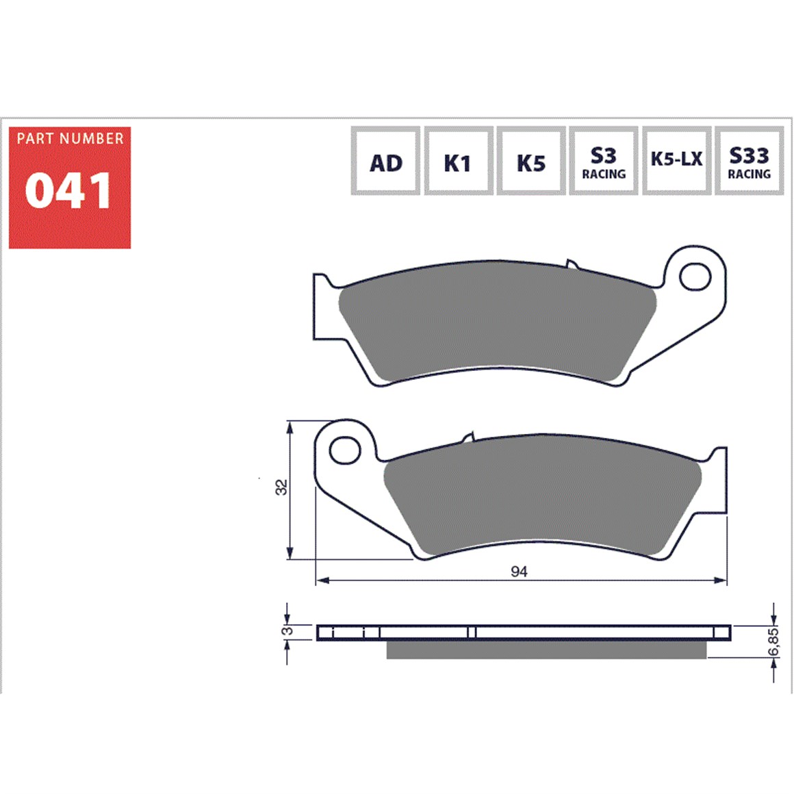 Honda  Goldfren Ön Fren Balatası