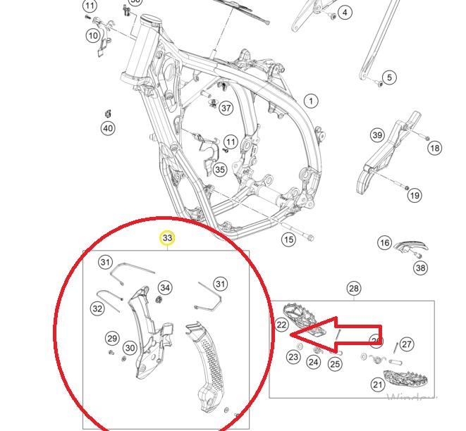 HUSQVARNA FC 250/350 ŞASE KORUMA 23-25