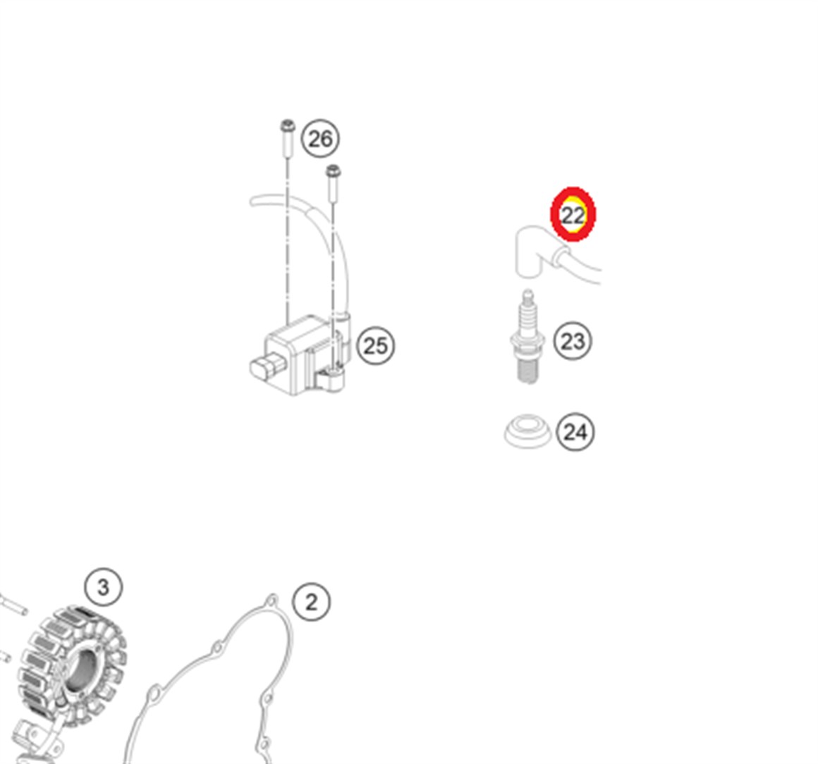 Husqvarna TE 250/300 Marş Bobini 2020