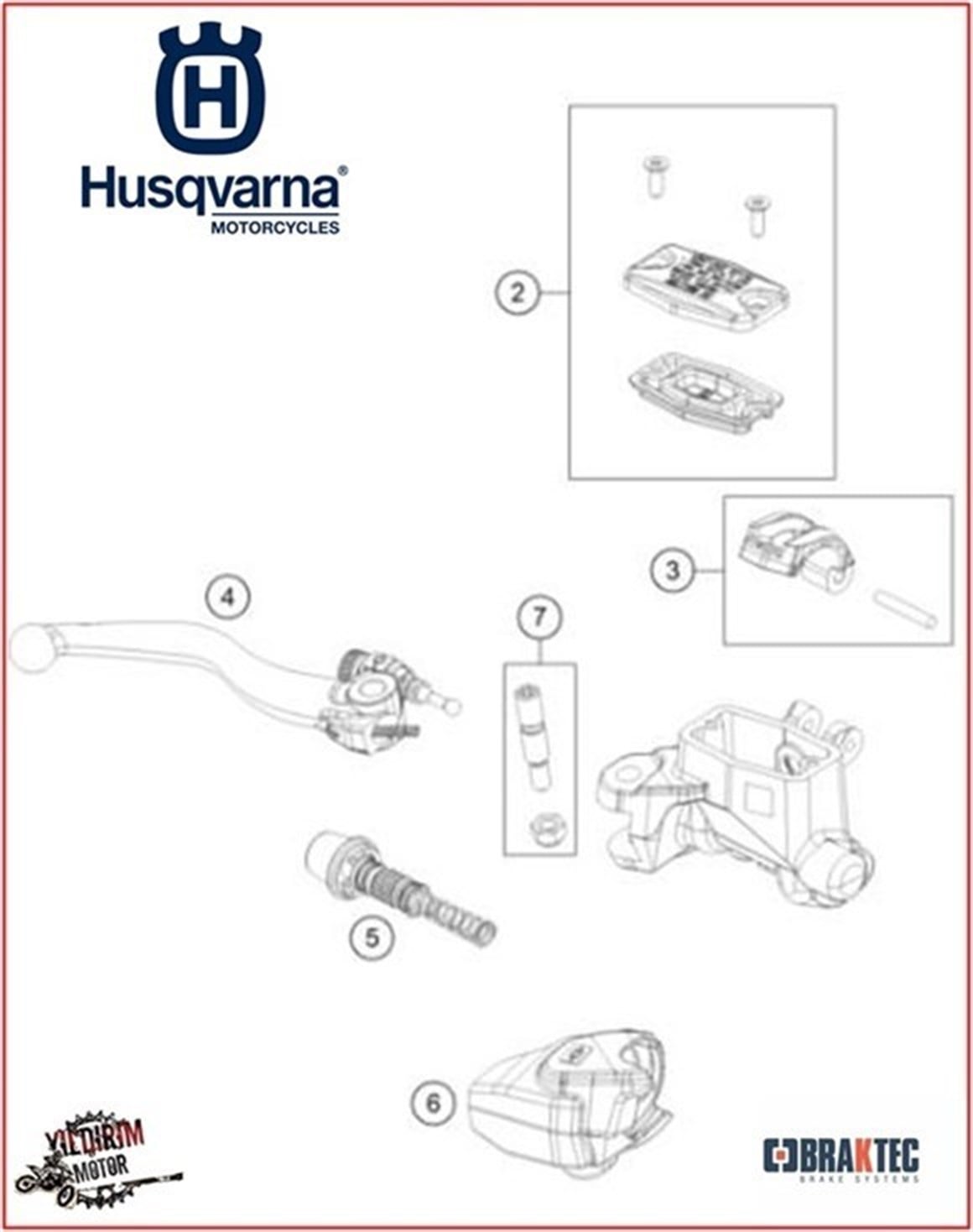 HUSQVARNA TE/FE BRAKTEC FREN ÜST MERKEZ 21-22