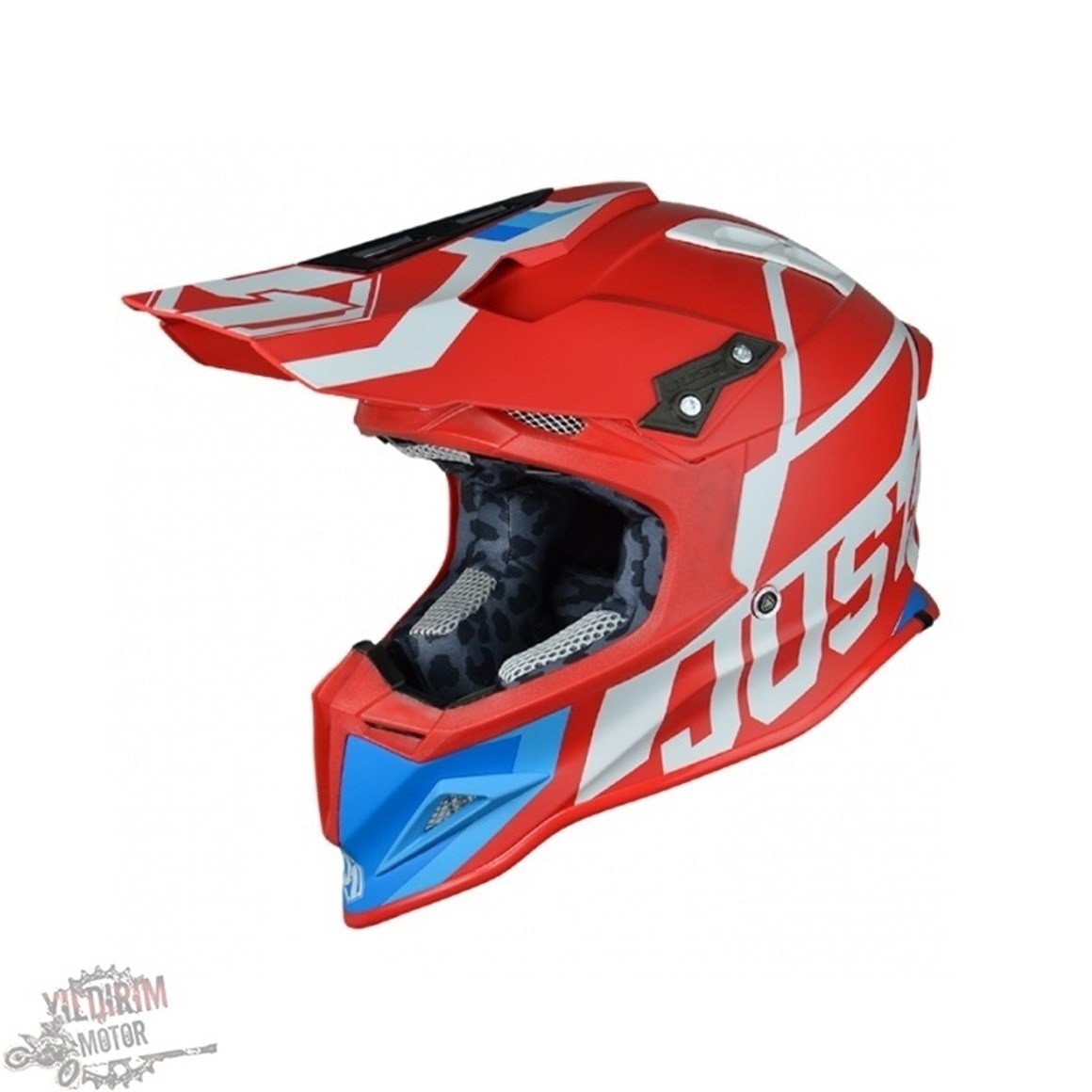 JUST1 J12 UNIT RED-WHITE KASK