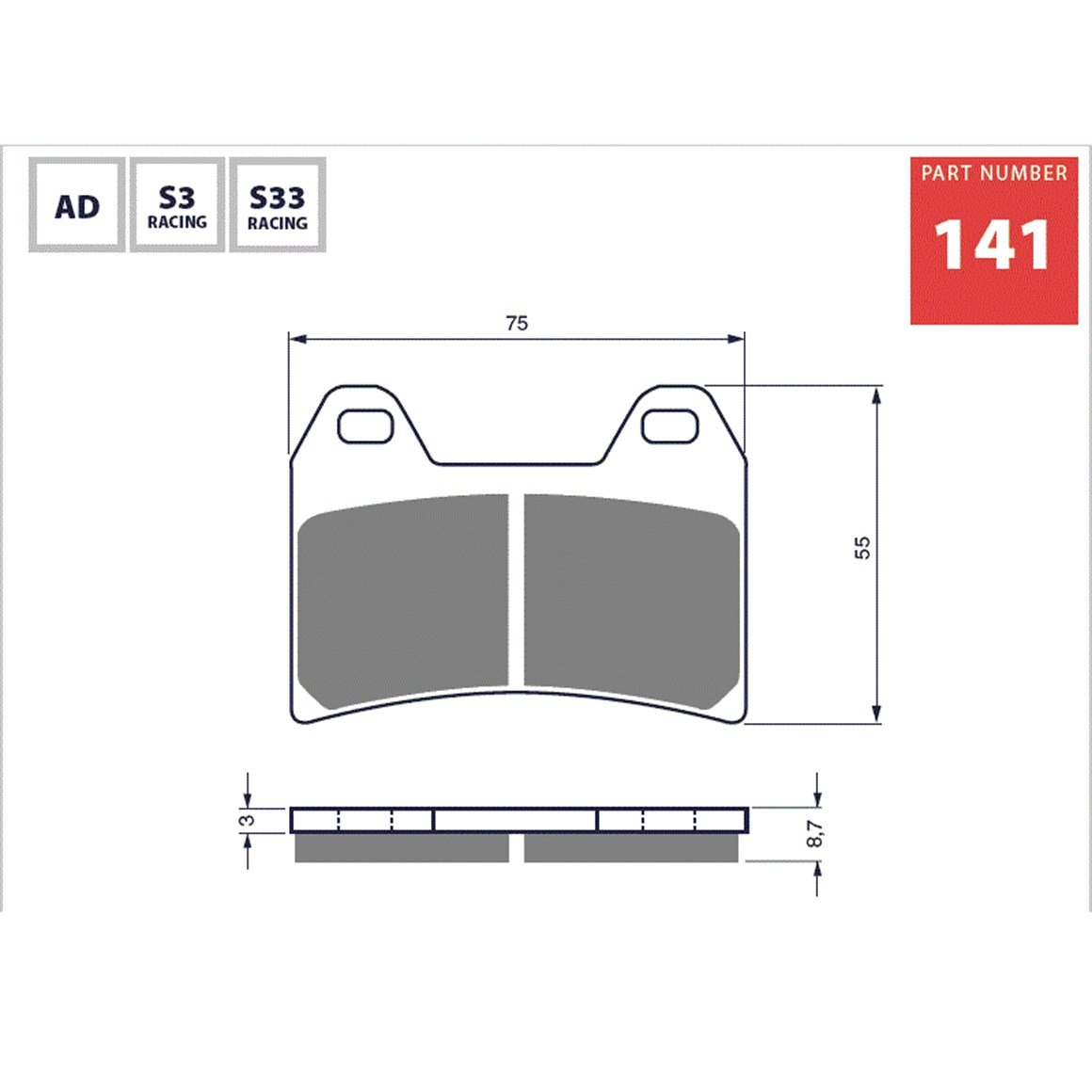 KTM 1050/1190/1290 Adventure Goldfren Ön Fren Balatası