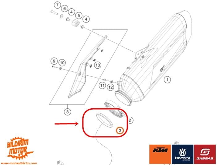 KTM 1290 MANİFOLD KELEPÇESİ 