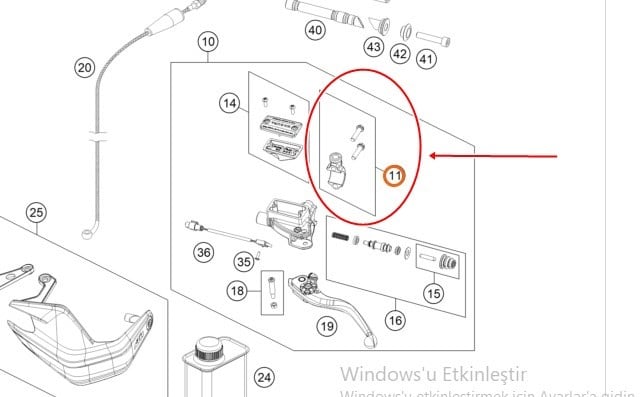 KTM 1290 SUPER ADV R/S SOL AYNA KELEPÇESİ 22-24