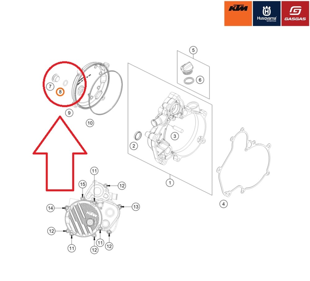 KTM 50CC 19/27 DEBRİYAJ KAPAK O-RING 11X2