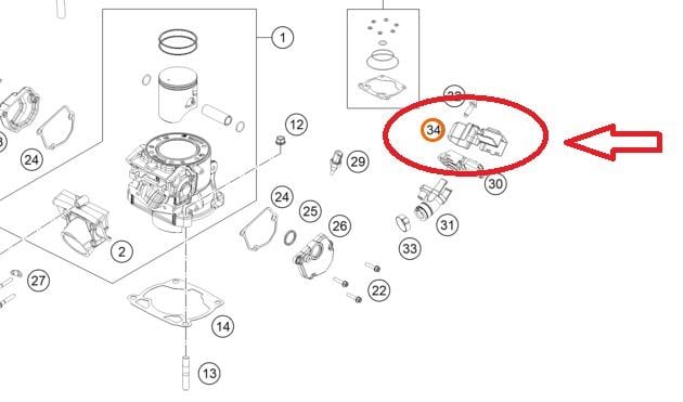 KTM BASINÇ SENSÖR KAPAĞI 2024
