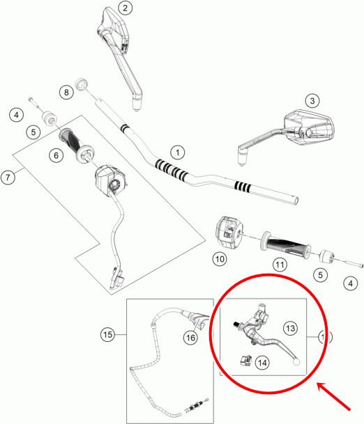 KTM DUKE 250 DEBRİYAJ MANETİ 2024