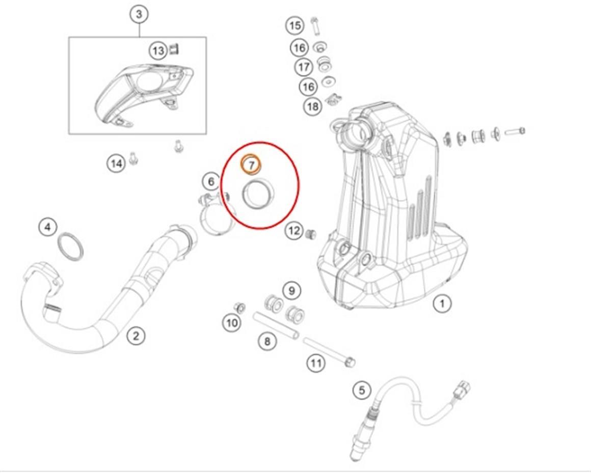 KTM DUKE 390 EGZOZ ARA CONTA