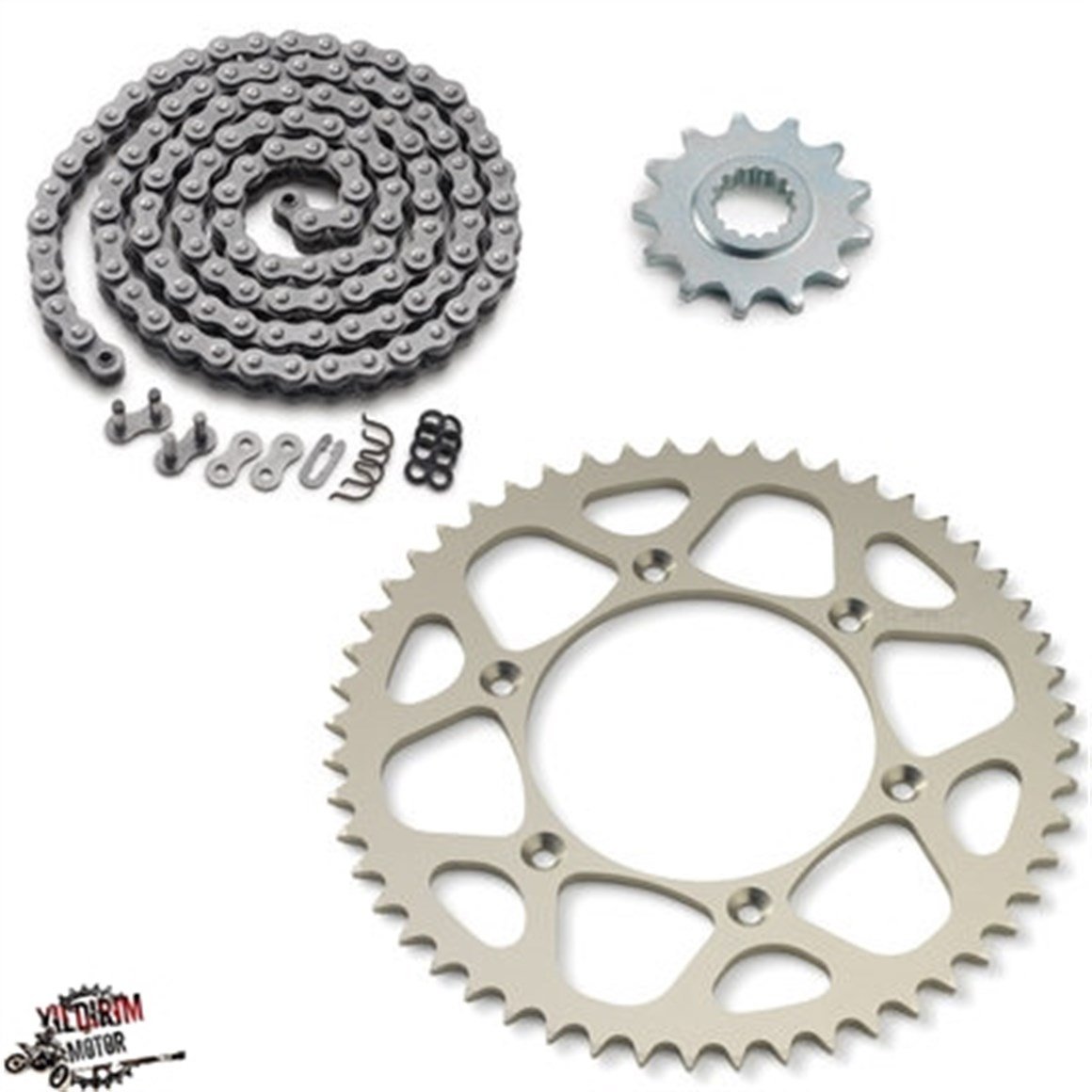 KTM EXC EXC-F Modeller Orjinal Zincir Dişli Seti 13-T/48-T