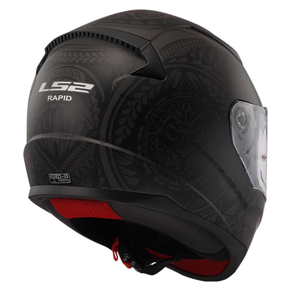 LS2 RAPID TAKAROA MAT SİYAH KASK