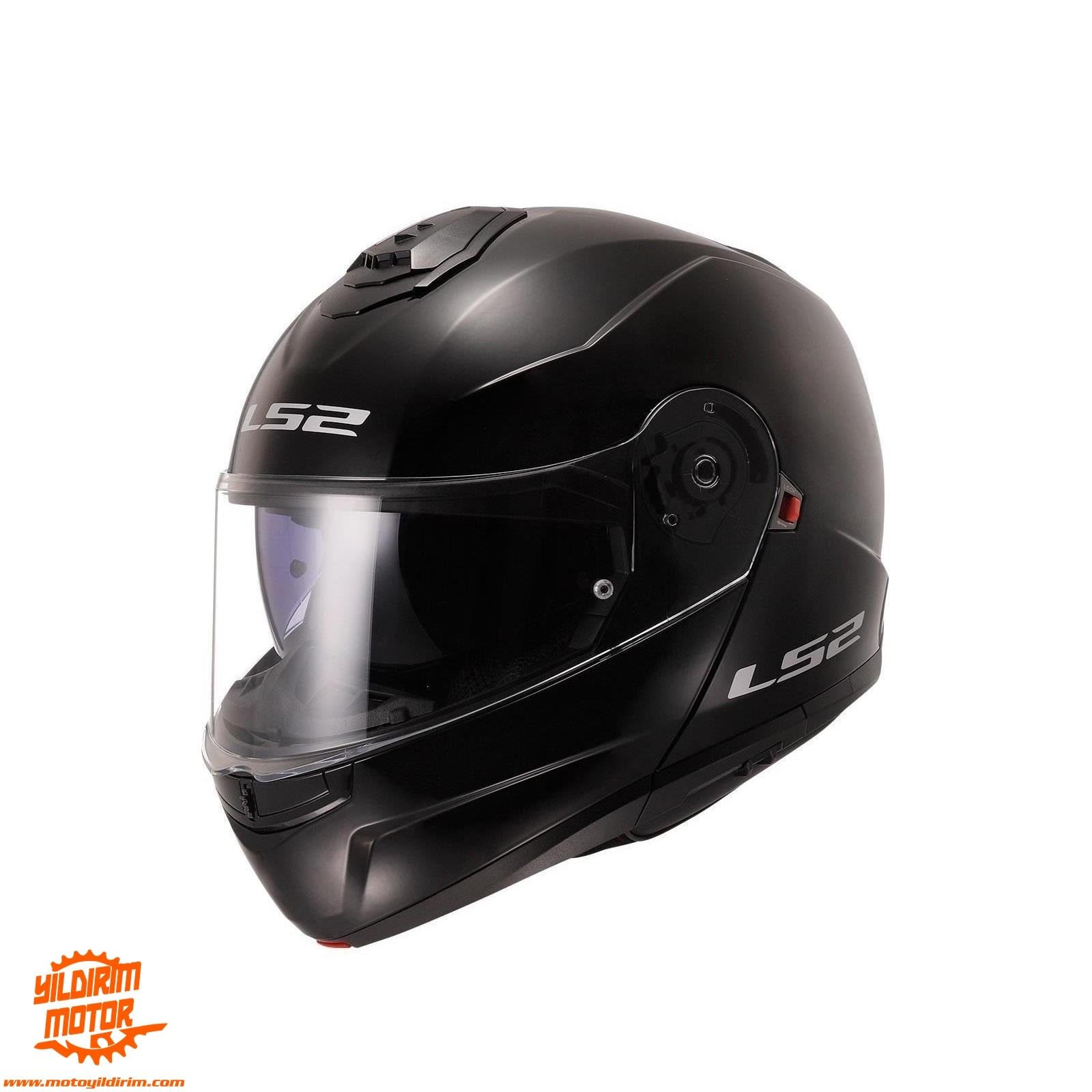 LS2 STROBE 2 SİYAH KASK