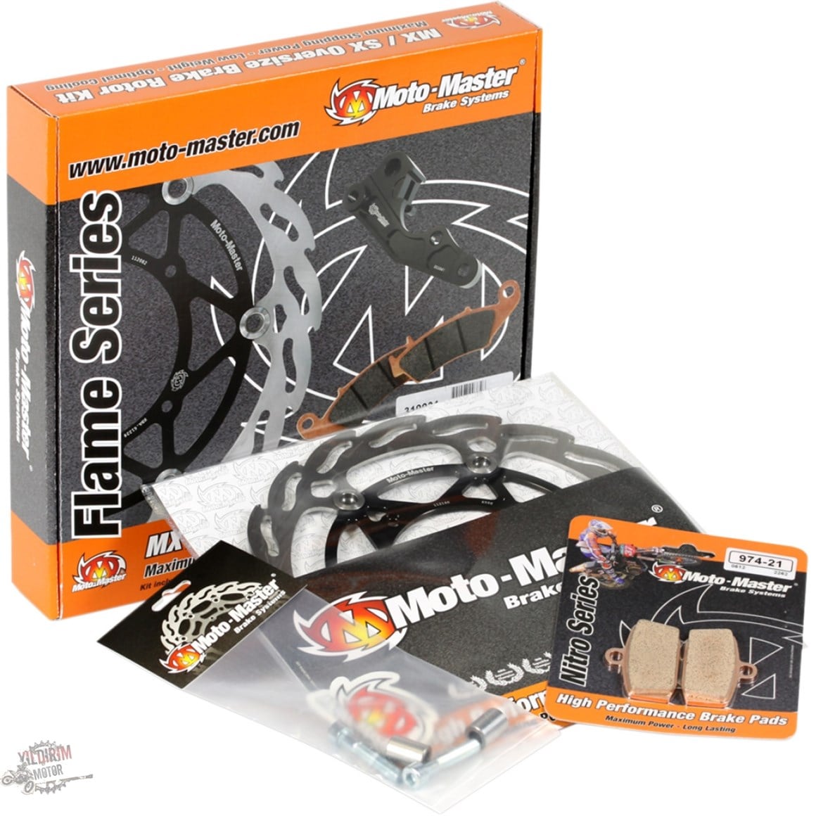 Moto Master KTM Freeride 350 Arka Fren Disk ve Balata Seti 12-17