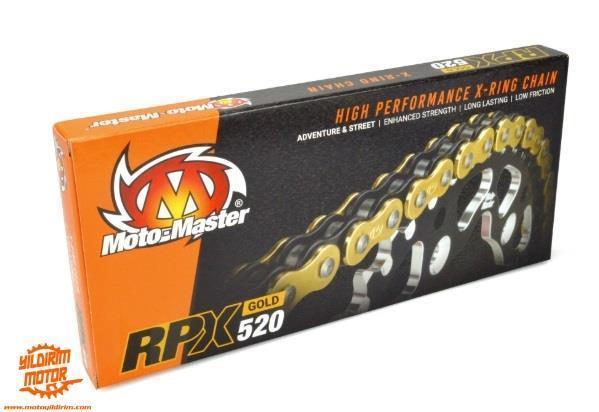 MOTO MASTER RPX-520 XRİNG 120 BAKLA GOLD ZİNCİR