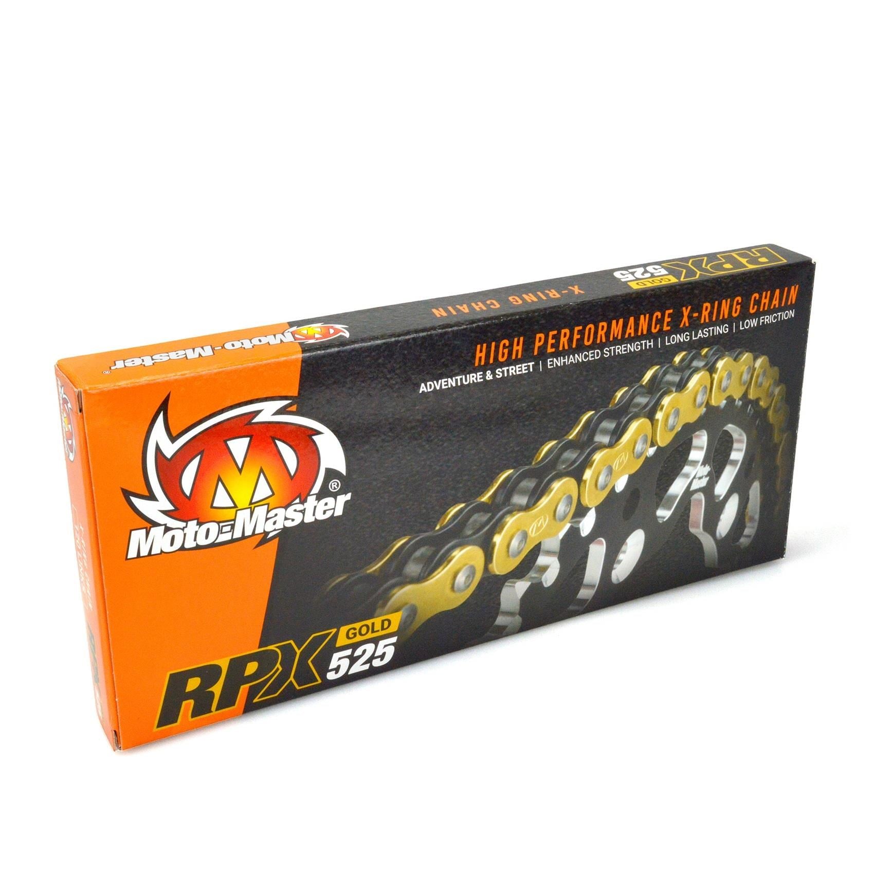 MOTO MASTER RPX-525 XRİNG 128 BAKLA GOLD ZİNCİR