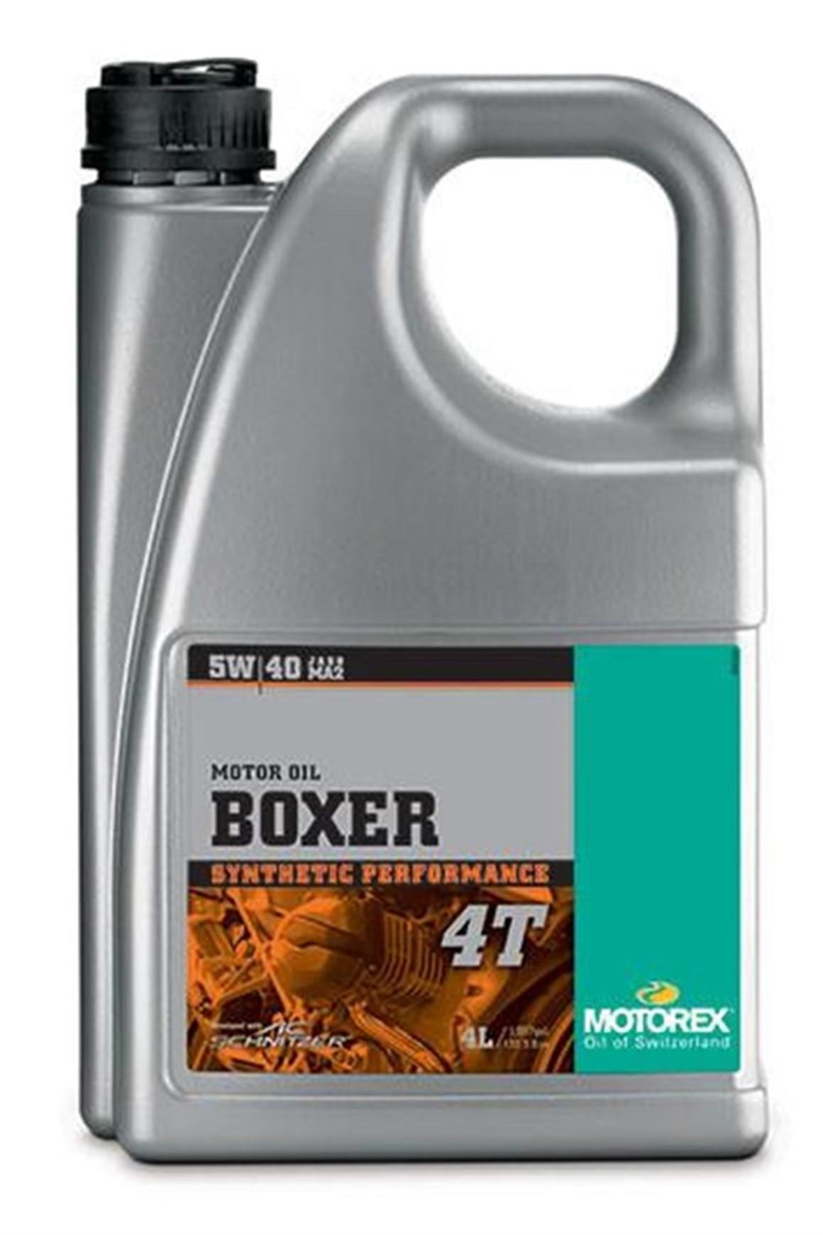 MOTOREX BOXER 4T SAE 5W40 JASO MA2 YAĞ 4LT