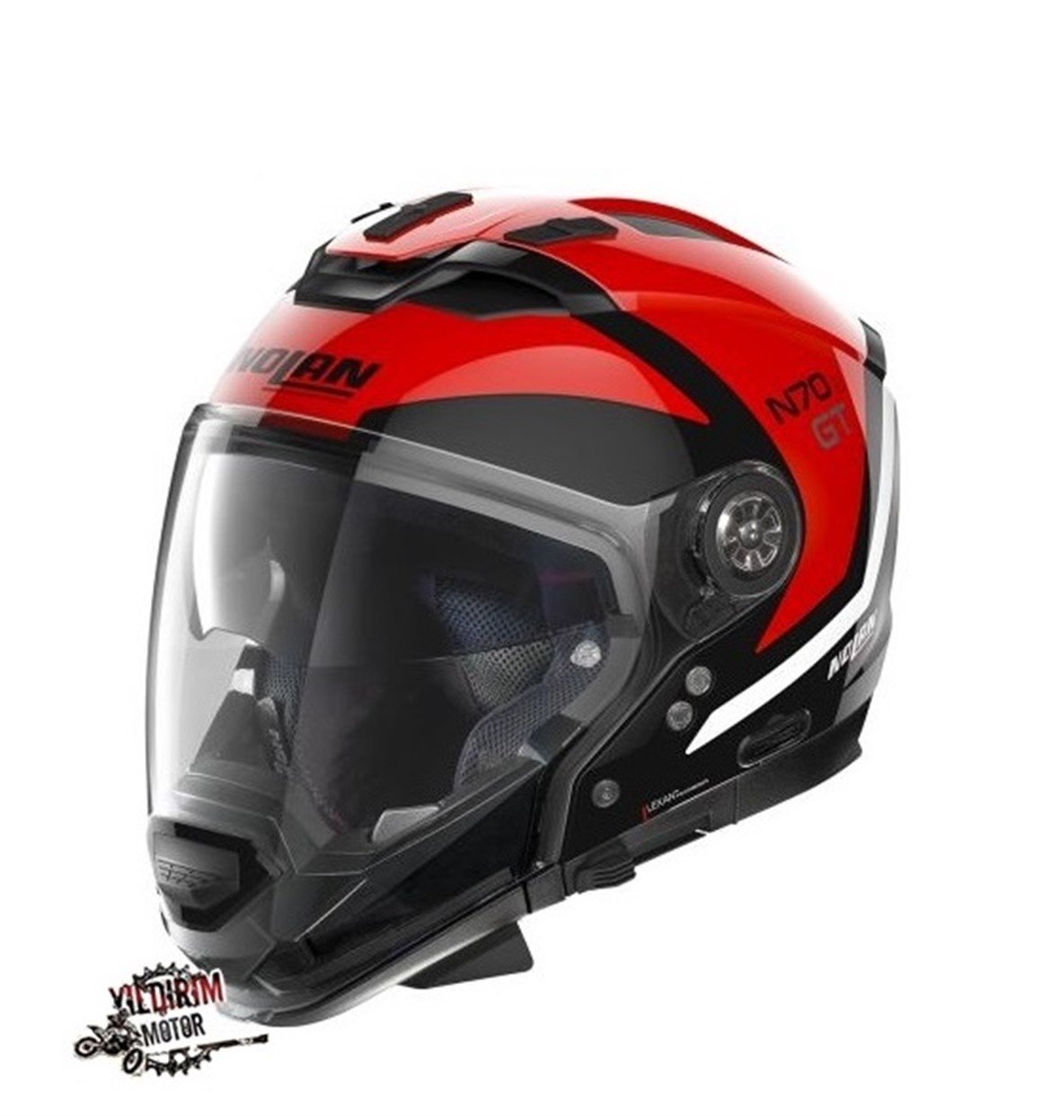 NOLAN N70-2GT GLARING N-COM ÇENE AÇILIR KASK