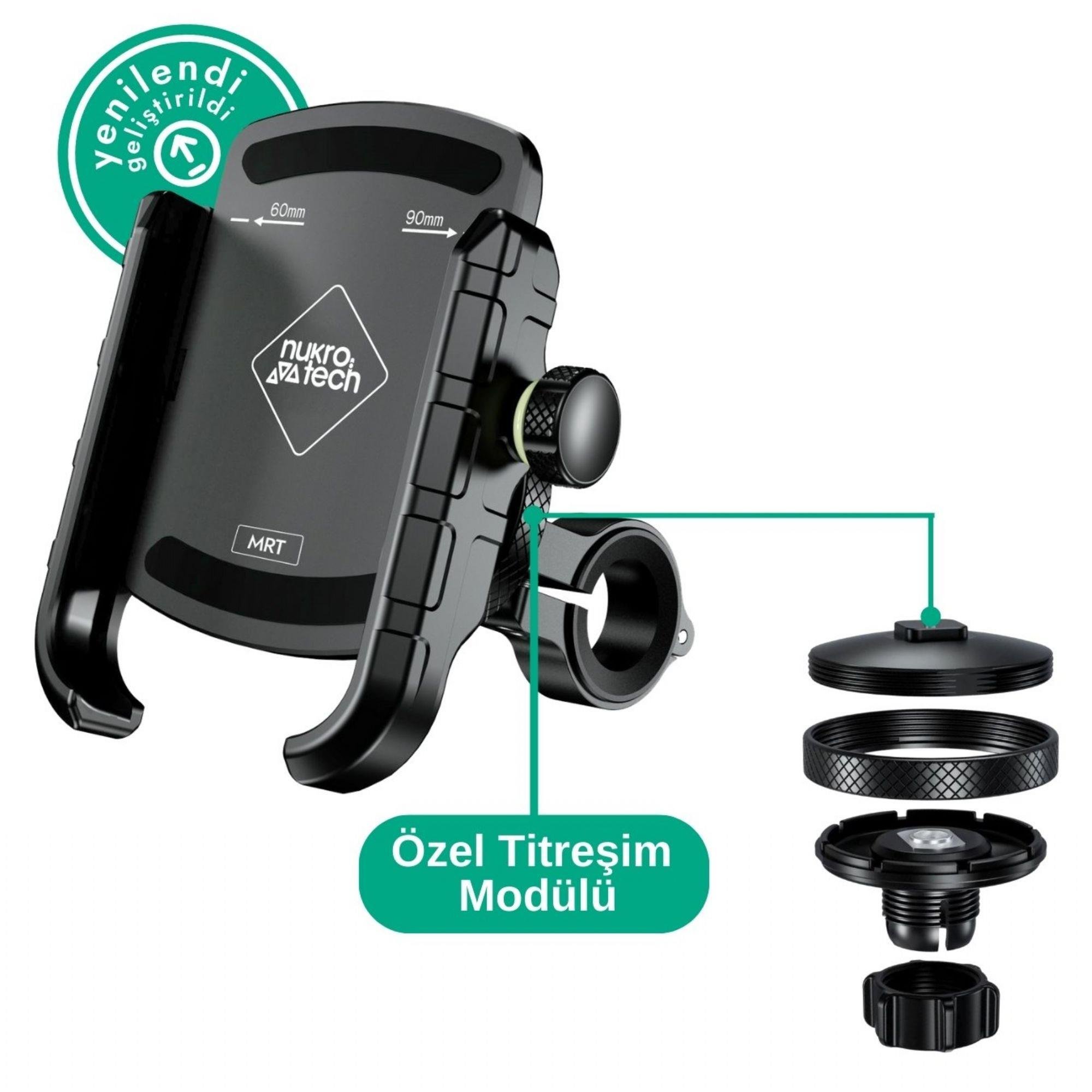 NUKROTECH MRT TİTREŞİM MODÜLLÜ TELEFON TUTUCU 
