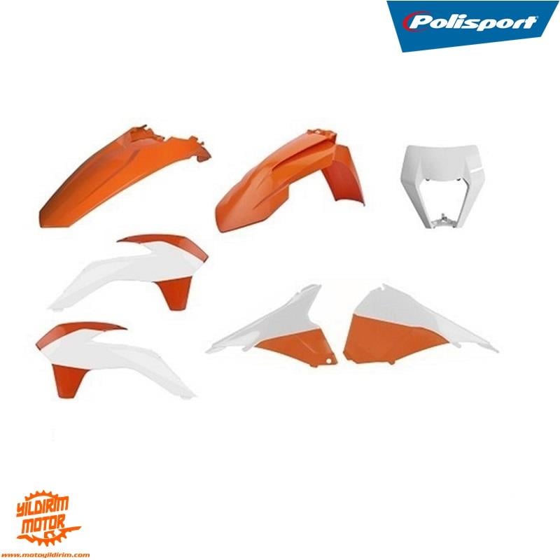 POLİSPORT. KTM EXC, EXC-F, XC-W, XCF-W - ENDURO PLASTİK KAPORTA SET 2014---2016
