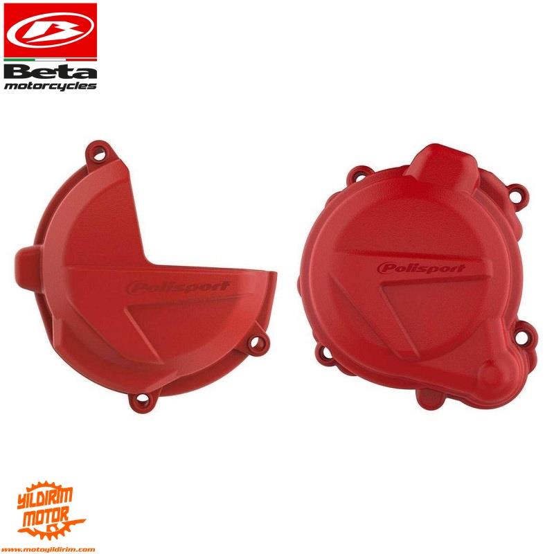 POLİSPORT BETA RR250/300 DEBRİYAJ STATÖR KORUMA SETİ KIRMIZI 18-