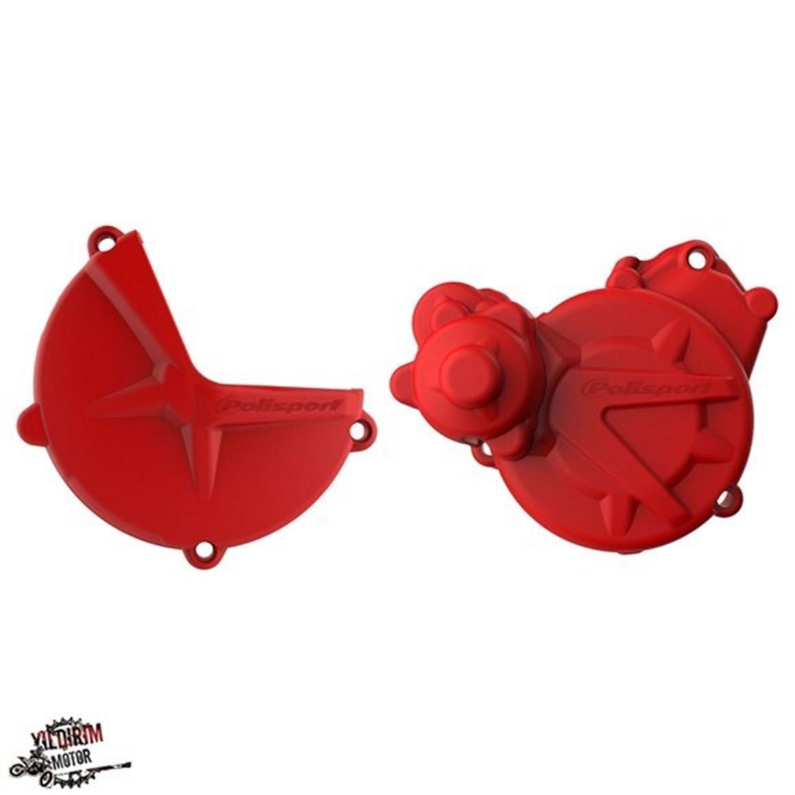POLİSPORT GAS GAS EC 250/300 DEBRİYAJ STATÖR KORUMA SETİ KIRMIZI 17-21