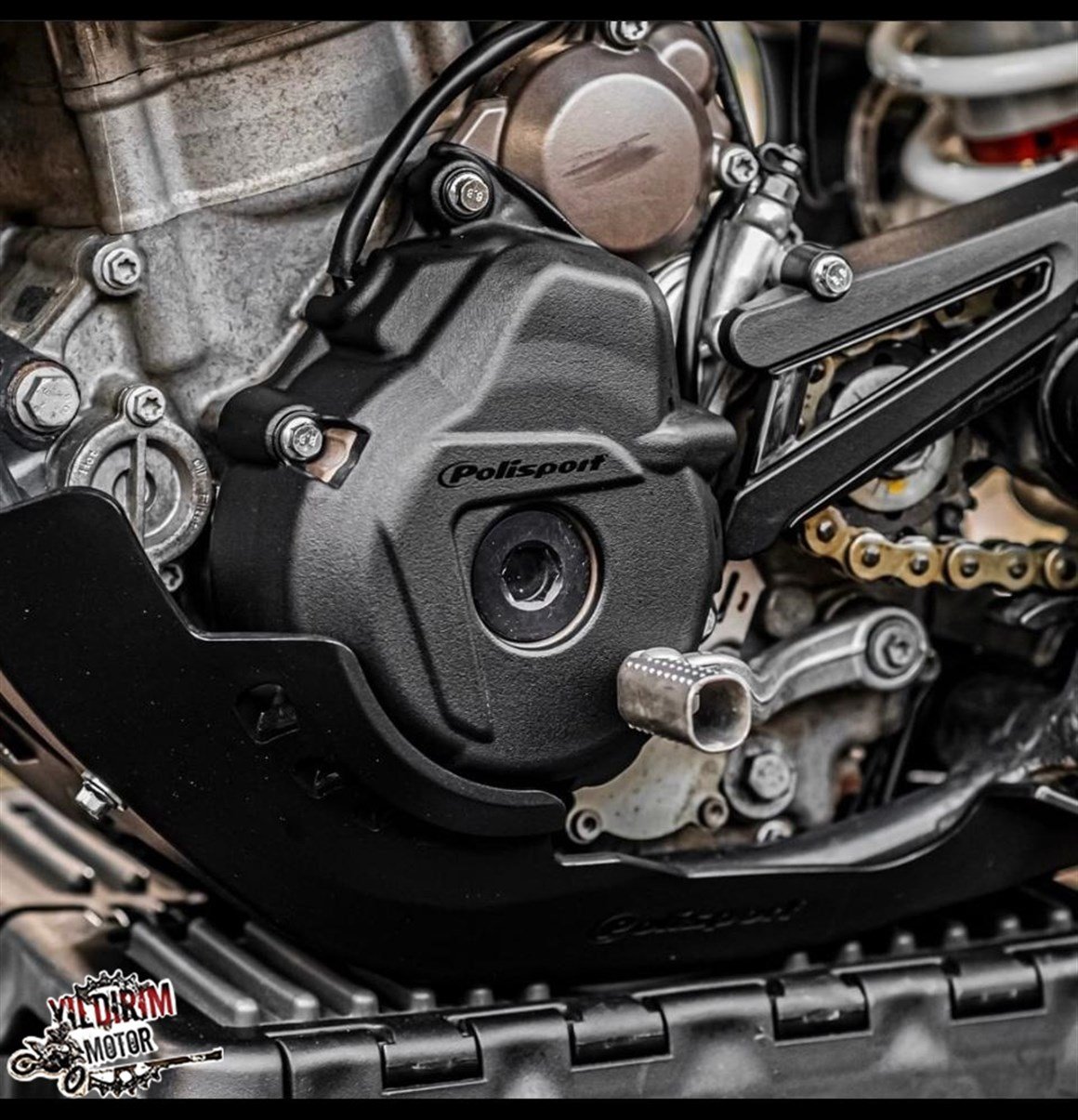 Polisport Husqvarna FE 250/350 Modeller Statör Kapak Koruma 18-20