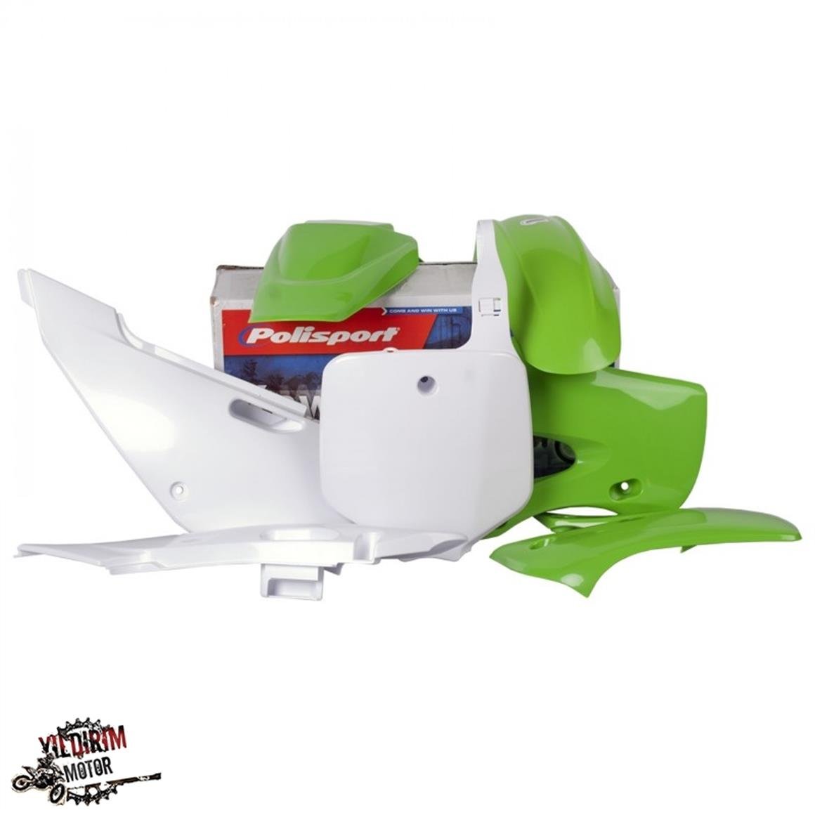 POLİSPORT KAWASAKİ KLX110 PLASTİK GRENAJ SET 02-09
