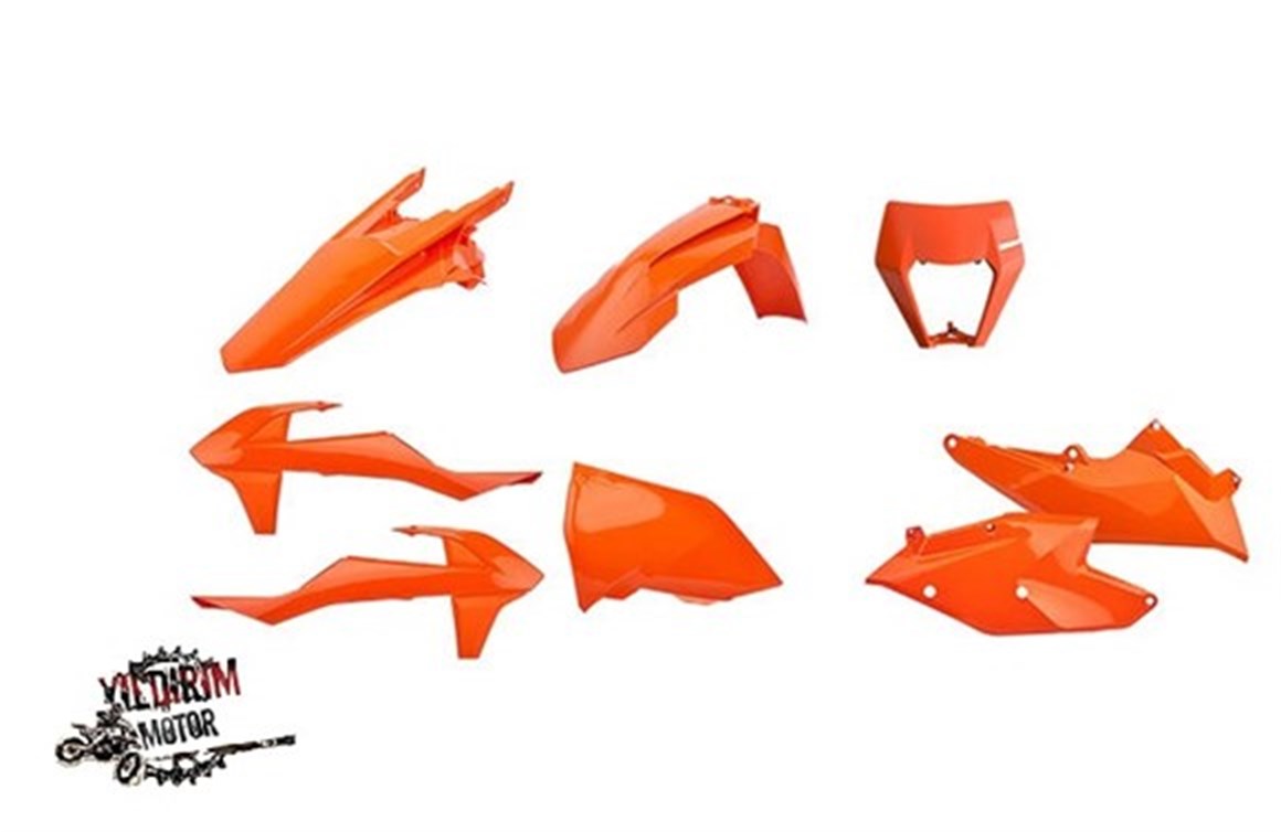 POLİSPORT KTM EXC, EXC-F, ENDURO PLASTİK KAPORTA SET 2017--2019