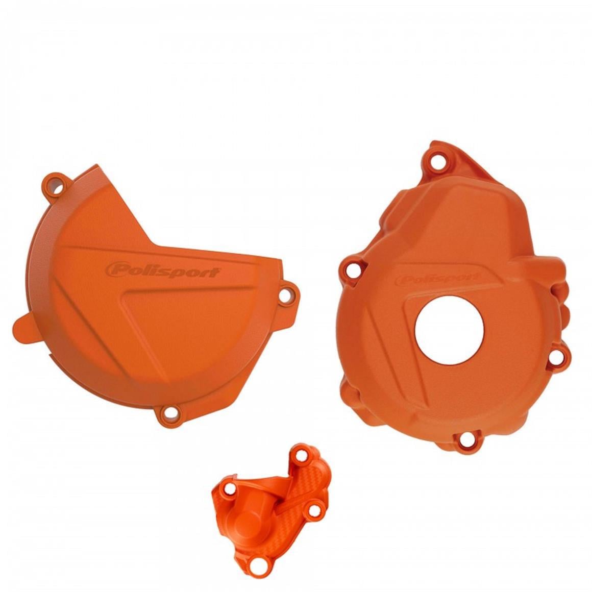 POLİSPORT KTM EXC-F 250/350 DEBRİYAJ STATÖR KORUMA SETİ  TURUNCU 17-23